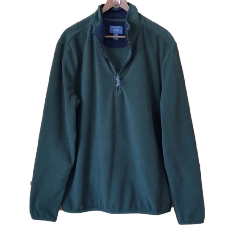 G.H. Bass & Co. quarter zip fleece pullover Men’s Large athletic athleisure